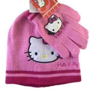  Sanrio Hello Kitty Winter Hat & Gloves Set (pink) Toys 