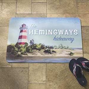 Personalized Lighthouse Hideaway Mat