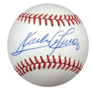 Sandy Alomar, Jr. Autographed AL Baseball PSA/DNA #Q36933