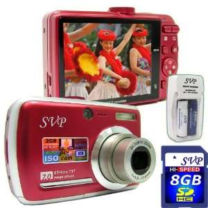  SVP Xthinn 737 Red 7MP 3x Optical zoom 3 inch LCD Digital 