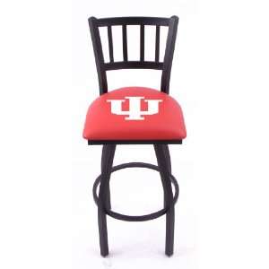 Indiana University Single ring 25 swivel bar stool with jailhouse 