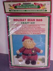DanDee Homespun Creations Santa Holiday Bean Bag Craft Kit  
