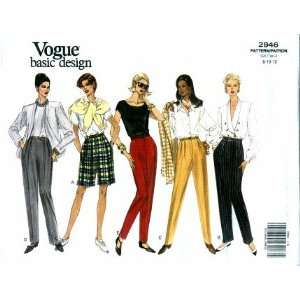  Vogue 2946 Sewing Pattern Misses Shorts & Pants Size 8 