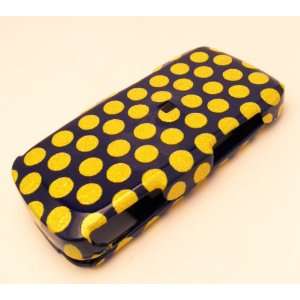  Samsung T301G Tracfone Yellow Polka Dots Design Case Skin 