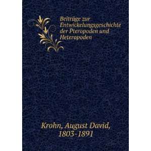   der Pteropoden und Heteropoden August David, 1803 1891 Krohn Books