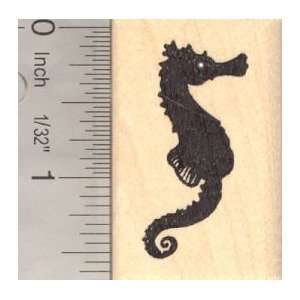   Seahorse Silhouette Rubber Stamp, Sea Horse Arts, Crafts & Sewing