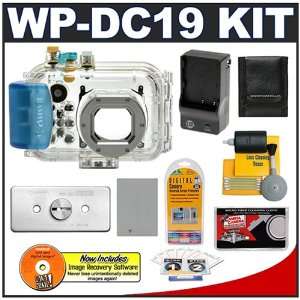  Canon WP DC19 Waterproof Case with Spare NB 5L Battery 