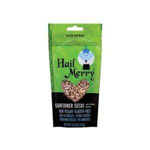 Hail Merry Snacks Sunflower Seeds, Salt N Pepper 4 oz. (Pack of 8 