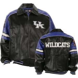  Kentucky Wildcats Faux Leather Jacket