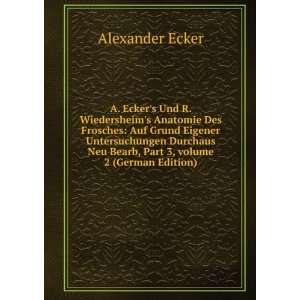   Â volume 2 (German Edition) (9785875709302) Alexander Ecker Books