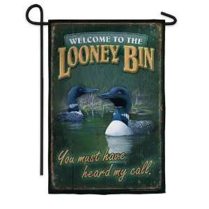  Garden Size Flag, Silk Reflections, Welcome to the Looney 