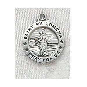   Catholic Saint Philomena Patron Saint Medal Pendant Necklace Jewelry