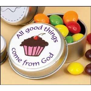  All Good Things Come From God Keepsake Tin Canister Holder 
