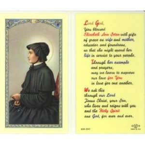 St. Elizabeth Seton Prayer Holy Card (800 242)   10 pack