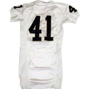   Notre Dame Game Used White Football Jersey 42 Sports Collectibles