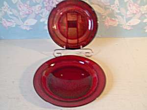 RUBY RED PLATES  