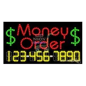  Money Order LED Sign 17 inch tall x 32 inch wide x 3.5 