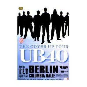 UB40 Cover Up Tour   Berlin 11th December 2001 Music Poster  