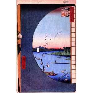 Hand Made Oil Reproduction   Ando Hiroshige   32 x 50 