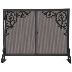  Olde World Iron Screen with Doors & Cast Rollers