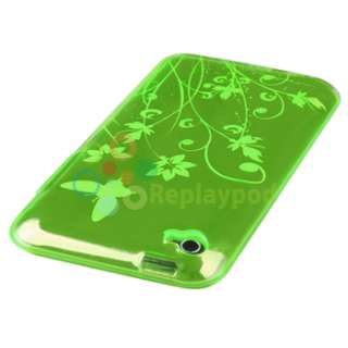 Accessory Bundle Butterfly Silicone Case for Apple iPod Touch 4 4G 
