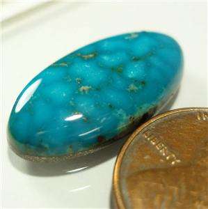 ROYSTON TURQUOISE 11.83 CARATS DEEP SKY BLUE OVAL CABOCHON BLUE BELL 