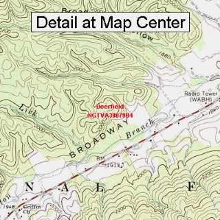  USGS Topographic Quadrangle Map   Deerfield, Virginia 