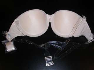 New SEXY CLEAR BACK CLEAR STRAP WIRE DANCER BRA 32 40  