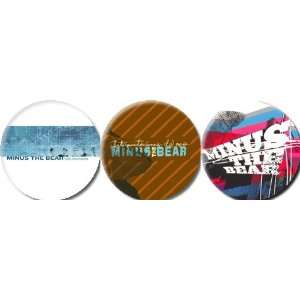  Set of 3 MINUS THE BEAR Pinback Buttons 1.25 Pins 