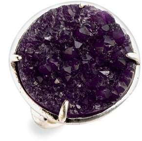 NEW Lucky Brand Almost Famous Geode Pyramid Amethyst Ring Size 7 