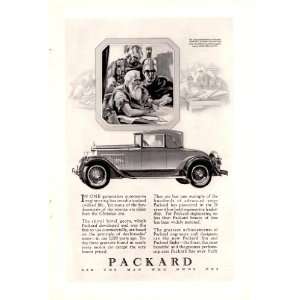  1927 Ad Packard Six Coupe Archimedes Original Antique Car 