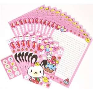  cute Letter Paper set from Japan Rabbit Strawberry Cake 