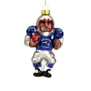   Blown Glass African American Football Player   New England Patriots