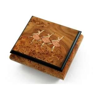  Delightful Natural Tone Music Box with 3 Graceful 
