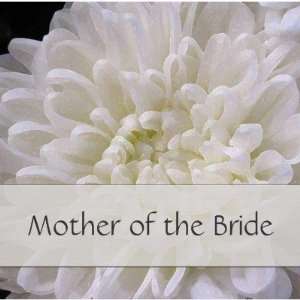    White Wedding Pin for the Mother of the Bride 