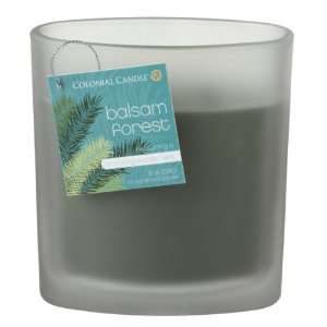  Pack of 4 Frosted Oval Balsam Forest Pine Aromatic Candle 