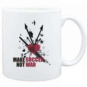  New  Make Soccer Not War  Mug Sports