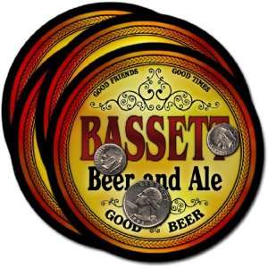  Bassett, KS Beer & Ale Coasters   4pk 