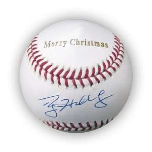  Roy Halladay Autographed Baseball   Merry Christmas 