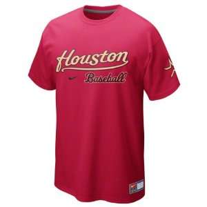Houston Astros Crimson Nike 2012 Away Practice T Shirt