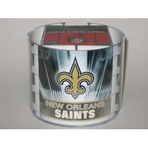   SAINTS Team Logo DESK CADDY with 750 Sheet Note Pad