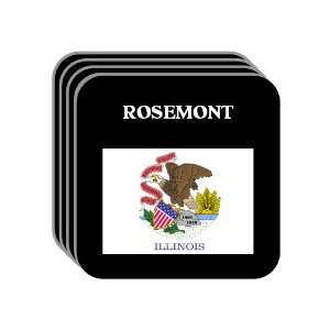  US State Flag   ROSEMONT, Illinois (IL) Set of 4 Mini 