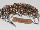   LUCKY BRAND MULTI CHAIN BRACELET, ROACH CLIP CLASP, SIGNED,MSRP $79.00