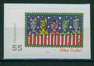 Cartoon James Rizzi self adhesiv Stamp Germany  