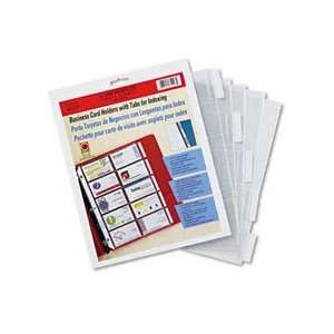  Tabbed Business Card Binder Pages, 20 2 x 3 1/2 Cards per 