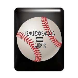  iPad Case Black Baseball Equals Life 