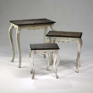   White and Gray 27 Blanchard Nesting Tables Furniture & Decor