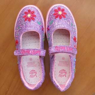   Kelly Glitter Purple Dolly Canvas Shoes sz EU 28 29 30 31 32 33  