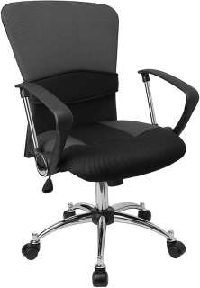 Lot of 10 Grey Mesh Office Desk Chairs with Arms  