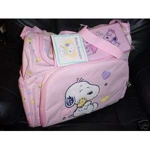  Snoopy Baby Diaper Bag Pink Girls New Large Big Size Baby
